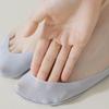 Calcetines de verano de seda de hielo para boca, de silicona delgados, antideslizantes para el talón, tacones altos reales