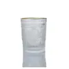 Taza de Vidrio Repujado Retro Taza de Desayuno para el Hogar Taza de Agua de Vidrio Transparente con Borde Dorado Taza de Café de Girasol