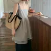 Vestido Camisola de Cuadros en Capas de Moda Coreana Dongdaemun para Mujer de Alta Calidad 2025 Verano Nuevo Vestido de Encaje y Organza