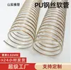 Tubo de Aire Transparente de Poliuretano PU de Goma y Plástico Shan Shi Espesor 0.63mm Resistente al Desgaste Manguera Telescópica de Acero PU para Aspiradora