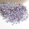 Venta al por mayor Morado Pequeño Redondo Moissanita Piedra Desnuda Piedra de Silicio de Carbono Sintético 1.0-2.9mm Moissanita Colorida Se Puede Cerar