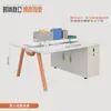 Escritorio moderno para personal de oficina, escritorio simple para dos o cuatro personas, estación de trabajo con divisiones, combinación de escritorio y silla para computadora de oficina