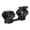 Abrazadera de Tubo para Instrumento de Nivel de 25.4/30mm Ranura de 11mm Abrazadera para Mira Soporte Integrado Apertura Soporte Integrado para Instrumento de Nivel