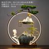 Decoración de fuente de agua corriente estilo chino, fuente de la suerte, incienso de reflujo, cerámica, escritorio, Oficina, Zen, sala de estar, regalo de inauguración