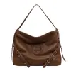 Bolso de mano de superficie suave estilo perezoso 2023 otoño nuevo bolso de hombro casual simple bolso cruzado de estilo occidental de moda bolso para debajo del brazo