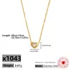 Nuevo Estilo Collar Pequeño con Forma de Corazón de Acero de Titanio para Mujer, Chapado en Oro de 18K, Compacto, Elegante, Versátil, Forma de Corazón, No se Desvanece