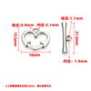 Acero Inoxidable Corazón de Forma Especial Hebilla Ot Integrada Accesorios de Joyería DIY Collar Pulsera Conexión Final Hebilla Venta Directa de Fábrica