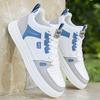 Zapatillas de Marca para Hombre Otoño e Invierno 2025 Nuevos Zapatos Blancos Cubiertos de Cuero Zapatos Deportivos y Casuales de Moda para Hombre Transfronterizo
