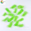 Suministro de ventas de fábrica, pluma de ganso teñida de alta calidad, pluma de color DIY, bola de onda, pluma de relleno