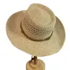 Sombrero de Panamá Estilo Vaquero Occidental Ala Ancha Sombrero de Sol Hueco Transpirable Unisex Exterior Casual Protección Solar Sombrero de Sol