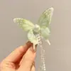 Pasador de Pelo con Lazo de Perlas de Ensueño Estilo Ins Pinza Lateral para Cabello Suelto Accesorio de Foto Femenino con Borla Artículo Popular