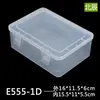 Caja de piezas para herramientas de ferretería Caja de plástico transparente de PP Caja de almacenamiento para artículos de oficina caja caja grande con tapa