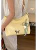 Bolsa de Ombro Grande Capacidade para o Dia a Dia Feminina 2025 Nova de Verão Versátil Simples Bolsa de Ombro Bolsa Tote para Estudante