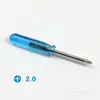 Destornillador Phillips 3.0 transparente de cristal mini de 95 mm de largo Destornillador pequeño de 3 mm Destornillador al por mayor