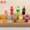 Nueva serie de botellas de bebidas simuladas, accesorios de resina de pegamento de crema DIY hechos a mano, colgantes, adornos colgantes y piezas decorativas