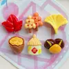 Dibujo Animado Cosecha de Otoño Cosecha Abundante Juguete de Comida Avellana Castaña Accesorios de Resina DIY Pegamento de Crema Funda para Teléfono Celular Material para Accesorios del Cabello