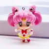 Chaveiro Acessórios Chave de Menina Guerreira Bonita de Desenho Animado Animação Japonesa e Coreana Presente Artesanal Pingente Acessórios para Bolsa Feminina Material