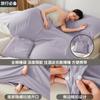 Saco de dormir anti suciedad de algodón puro clase A para hotel, sábana de cama de viaje 100% algodón, funda de edredón, juego portátil de cuatro piezas para viaje de negocios, reutilizable 4