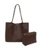 Bolso de hombro con patrón tejido estilo coreano, modelo nuevo vintage primavera 2026, bolso tote de moda para el trabajo y para ir al trabajo