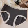 Ropa Interior de Algodón Puro para Mujer 10A Antibacteriana Algodón Completo Entrepierna Extendida Cubre Cadera Transpirable Cómodo Lunares Talla Grande Calzones de Algodón Puro