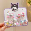 Lindo Kit de Gomas para el Cabello para Niños, Bandas para el Cabello de Bebé que No Dañan el Cabello, Cuerdas para el Cabello de Dibujos Animados para Niñas, Anillos para el Cabello del Tamaño de un Pulgar, Dulces Anillos de Toalla