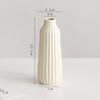 Crema Shumen simple cerámica decorativa flor seca florero arreglo floral sala de estar escritorio pasillo decoración moderna florero