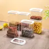 Nuevo Frasco Sellado Transparente de Plástico de Grado Alimenticio para Mascotas, Frasco de Almacenamiento de Cocina, Frasco de Almacenamiento de Granos, Caja de Almacenamiento
