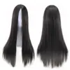 Peruca Cosplay Anime Personalizada Cabelo Longo Liso Colorido Repartição Média 70cm Touca Transfronteiriça Europeia e Americana Fabricante Atacadista
