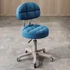 Taburete de Belleza, Taburete Giratorio Ajustable para Salón de Belleza, Taburete de Peluquería, Taburete Redondo para Barbería, Silla Redonda para Maquillaje en Casa