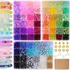 Set de 24 Rejillas de Cuentas Redondas de Vidrio de 8 mm, Cuentas Jelly, Cuentas Burst, Accesorios para Pulseras de Joyería Hecha a Mano DIY