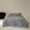 Satén Jacquard Algodón Puro Producto Único Funda de Edredón Individual y Doble Funda de Almohada 48*74 Algodón Puro Color Liso Alto Conteo y Alta Densidad