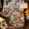 Señor. Pegatinas de Escenario en Miniatura de Papel: Pegatinas de Escenario Inmersivo con Tema de Suspense de Detective, Juguete Infantil para Aliviar el Estrés