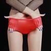 Ropa interior sexy brillante transparente reflectante ultradelgada de seda en la entrepierna completamente transparente sexy seductora personalidad calzones pareja