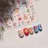 Pegatinas Finas y Resistentes para Uñas, Papelería Popular Estilo Japonés, Pegatinas para Uñas de Niños, Pegatinas para Uñas de la Tribu Wangwang, Estilos Mixtos