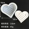 Molde para Vela Aromática de Arco Ondulado Piedra Difusora Hecha a Mano Jabón Aromático Bandeja de Yeso Adornos para Coche Molde de Silicona