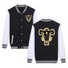 Sudadera con Capucha Estampado de Anime Trébol Negro de Cuatro Hojas Suéter Forrado de Polar Sudadera de Anime Transfronterizo