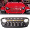Adecuado para modelos 18-25 de Jl Wrangler y Jt Gladiator, Ensamblaje de Parrilla Frontal Modificado con Luces para Uso Todoterreno
