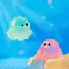 Producto Nuevo Transfronterizo, Manualidades de Resina de Pulpo Pequeño Lindo y Colorido Luminoso, Decoraciones DIY para Paisajismo de Acuarios, Pequeños Adornos