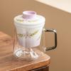 Caneca de Vidro Roxo Degradê Dream Lock Copo de Escritório Separação Chá/Água Xícara de Chá Cerâmica Copo Doméstico para Bebidas