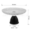 Prato de Frutas de Vidro Estilo Luxo Leve para Sala de Estar, Bandeja para Mesa de Centro de Casa, Bandeja Elegante e de Alto Padrão para Doces e Petiscos, Prato para Frutas Secas