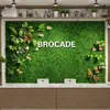 Decoración de pared de fondo anti-decoloración planta artificial pared pared de plantas verdes balcón flores falsas césped de plástico escaparate tienda decoración