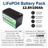 Fabricante de Bateria de Lítio 12.8V100Ah Módulo de Bateria de Lítio Ferro Fosfato Personalizado Módulo de Bateria para Fonte de Alimentação de Estação Base de RV