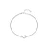 Pulsera Irregular de Corazón de Plata de Ley S925 con Moissanita de Claridad Vvs1 Estilo Coreano y Japonés Lujo Ligero Joyería para Mujeres