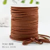 Lin Mouai Cuerda de Cuero de Terciopelo Coreano Cuerda de Piel de Ciervo Cuerda de Embalaje Cuerda de Atar de 3 mm Pulsera Trenzada Joyería DIY Cuerda de Cuero de Vaca