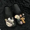 Gafas oso muñeco de dibujos animados DIY tabla de dibujo con pegamento de crema hebilla de zapato accesorios para zapatos flor de zapato lindos accesorios para zapatos