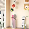 Estantería de clasificación y almacenamiento de equipamiento deportivo de pie, equipamiento deportivo móvil para baloncesto y bádminton, estantería de almacenamiento para colchonetas de yoga en casa