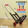 Carretilla Plegable Portátil Equipaje Compras Comprar Verduras Tirar Mercancía Rey de Carga Carrito Pequeño Carrito de Empuje Modelo Doméstico Trigo Real Taibao
