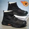 Botas Martin Gruesas Forradas Cálidas para Hombre Otoño/Invierno 2026 Casual Súper Suaves Estilo Antiguo Genuinas Antideslizantes para Exterior Zapatos de Hombre