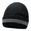 Gorro de Lana de Color Sólido Otoño e Invierno Cálido Protección para los Oídos Gorro Frío para Hombres y Mujeres Estilo Coreano Moderno Gorro Piel de Melón Gorro Tejido Venta al por Mayor