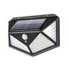 Lámpara de pared solar de cuatro lados de alta venta transfronteriza para el hogar, exterior, farola, impermeable, inducción del cuerpo humano, fabricante, stock listo